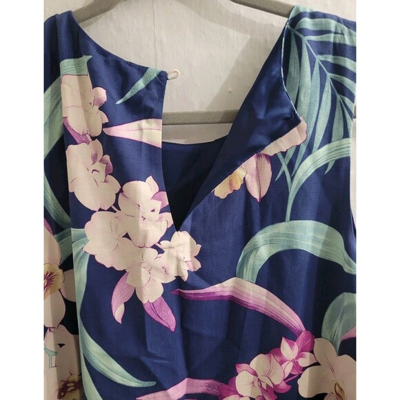 Tommy Bahama Orchid Opulence Print Sleeveless Silk Shift Dress Size Medium - Picture 9 of 13
